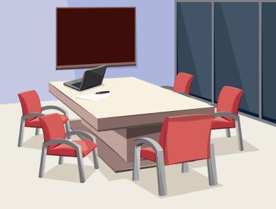 Illustration d'une salle de réunion